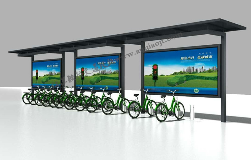 公共自行車(chē)棚AN2021-公共自行車(chē)雨棚設計圖片