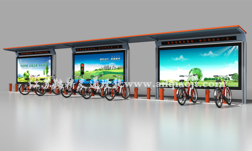 公共自行車(chē)棚AN2012-公共自行車(chē)雨棚設計圖片