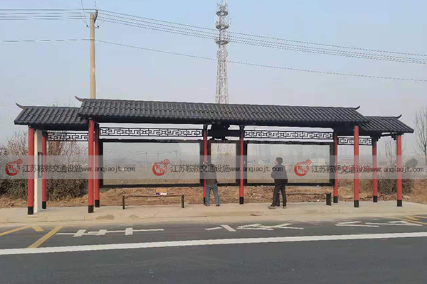 候車(chē)亭宿遷幸福大道仿古候車(chē)亭安裝