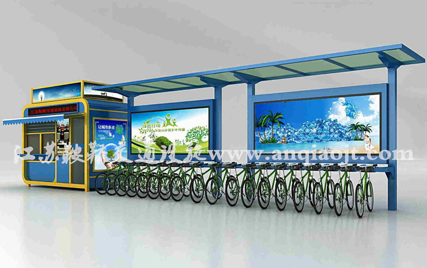 公共自行車(chē)棚AN2020-公共自行車(chē)雨棚設計圖片