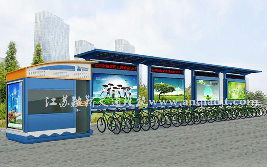 公共自行車(chē)棚AN2006-公共自行車(chē)雨棚設計圖片